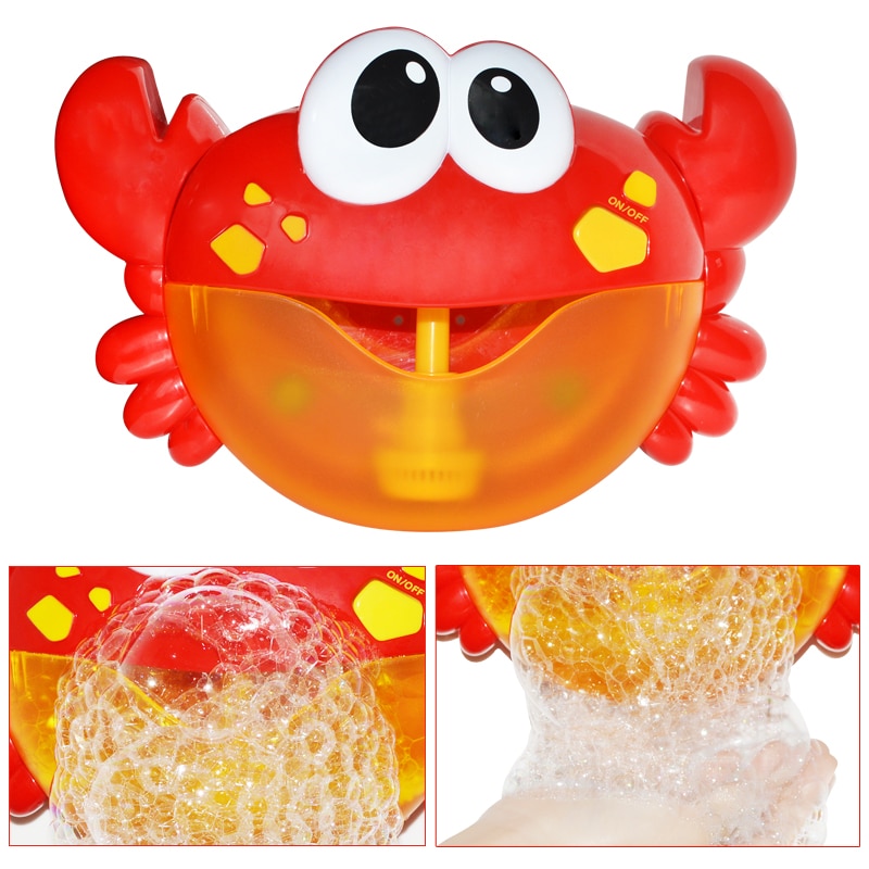 Bubble Crabs Baby Bath Toy Funny Toddler Bath Bubble Maker Pool Swimming Bathtub Soap Machine Toys for Children Gift